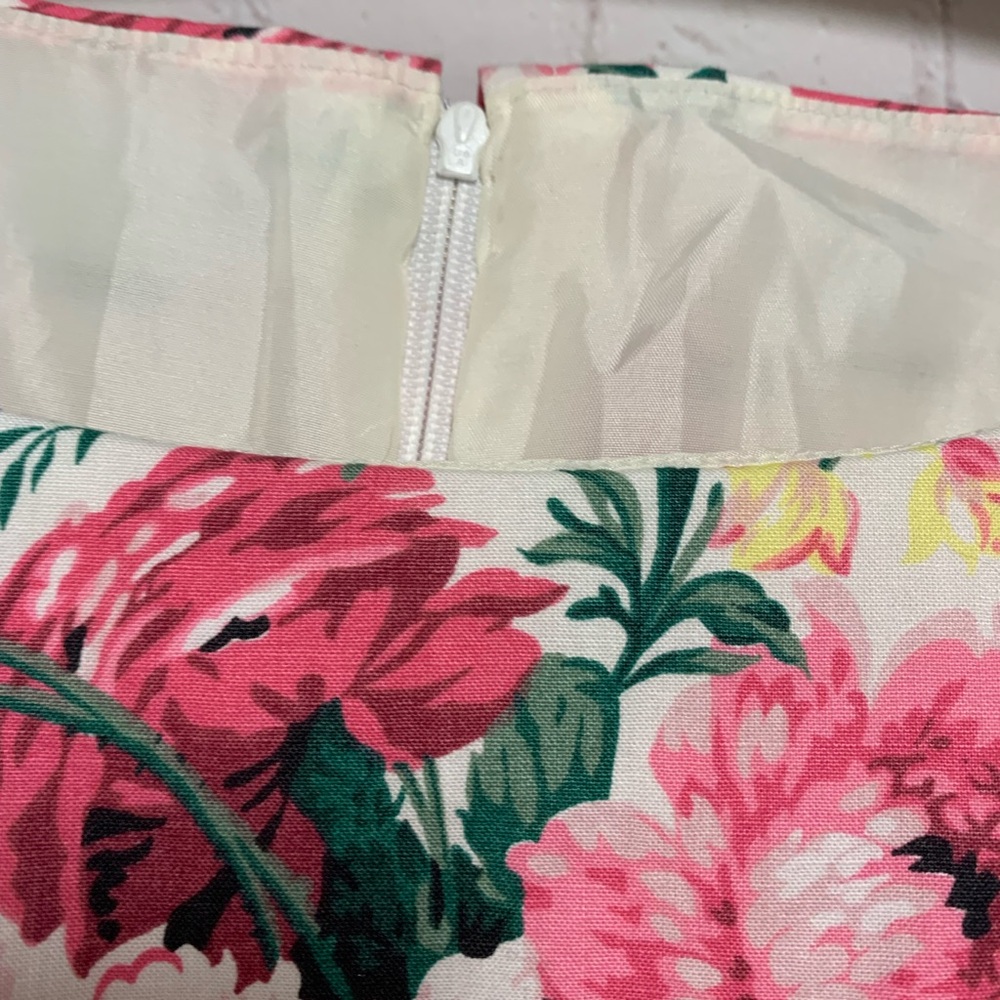 Vintage Handmade Laura Ashley Floral Fabric Dress Size S 34” - Picture 2 of 5